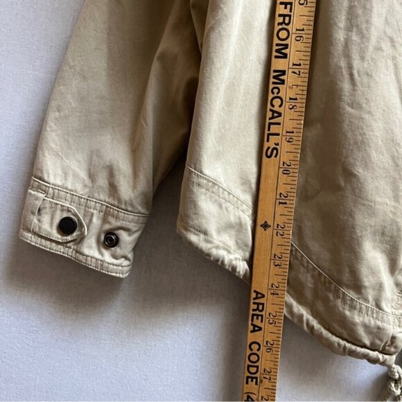 Timberland Mount Mansfield Short Hooded Parka in Sand Sz M - Picture 10 of 10